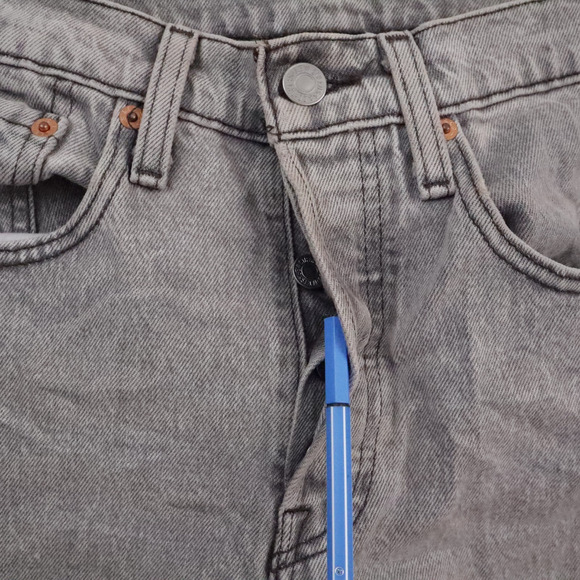 Levi's 501 Red Tab 26x28 Inseam 27 Gray Denim Jeans - Picture 9 of 13